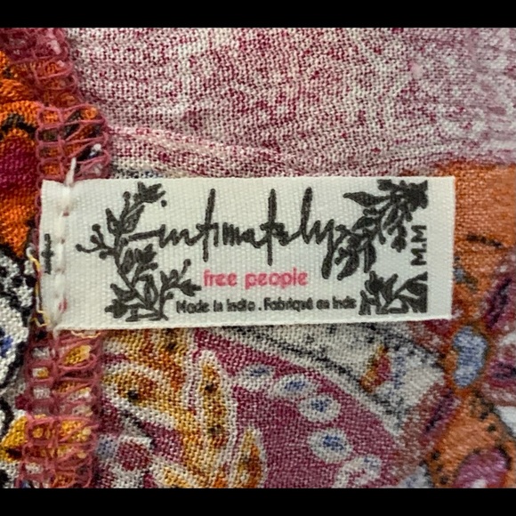 “FREE PEOPLE” Intimately Floral Dress/Top    Size M   NWT - Picture 6 of 8